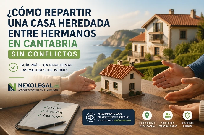 reparto de vivienda heredada entre hermanos en Cantabria