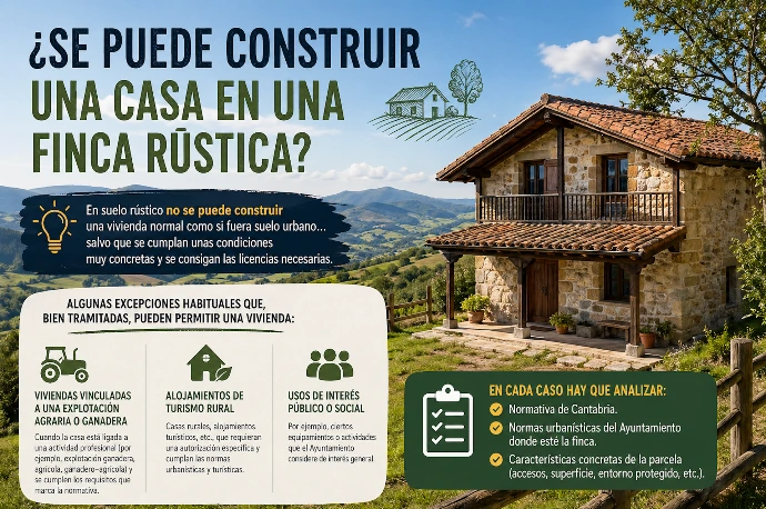 vivienda en finca rústica en Cantabria normativa urbanística
